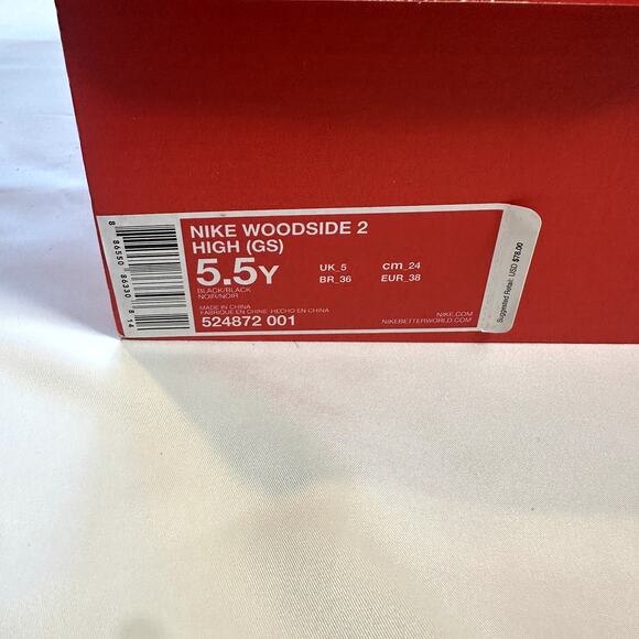 Nike Woodside 2 High (GS) Big Kids' Rain Boots w/ Box Sz 5.5Y - Picture 9 of 10